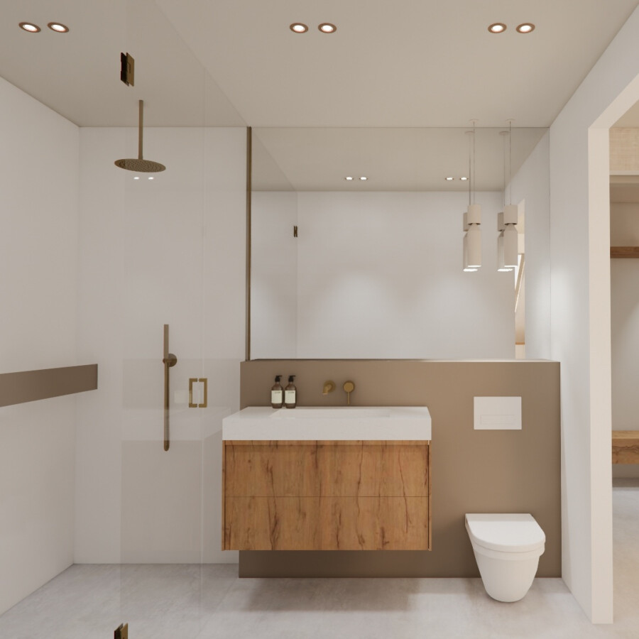 Render Borghuis Badkamer Doorsnede