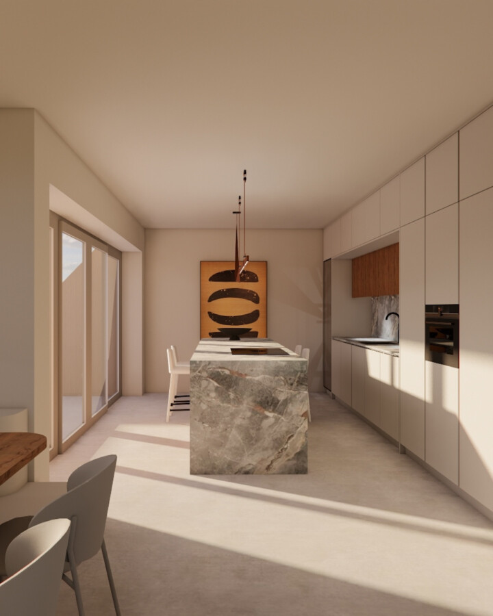 Render Borghuis Eethoek Keuken