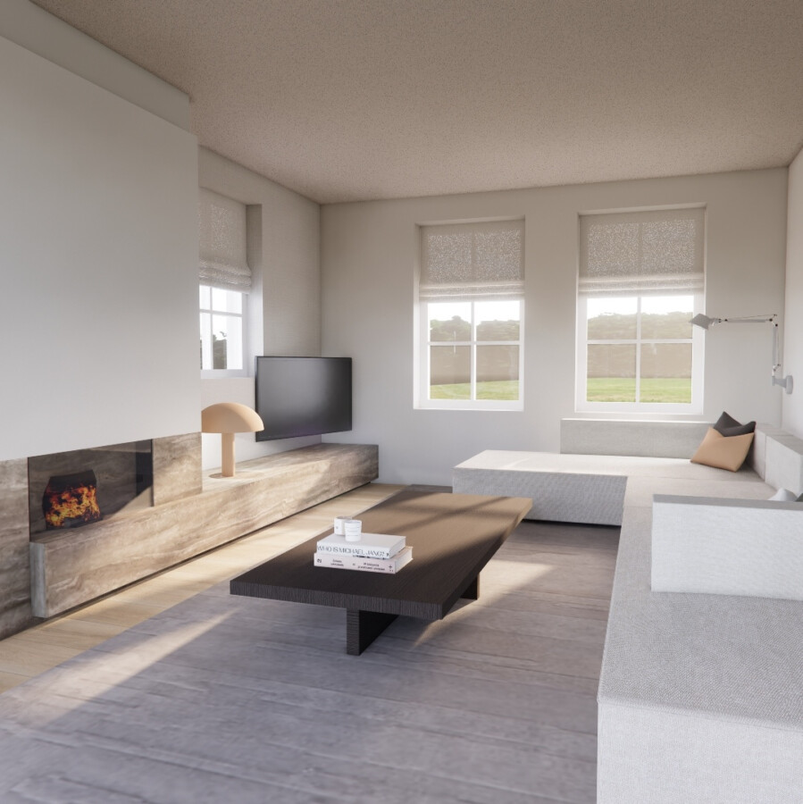 Renderbeeld vleuten salontafel