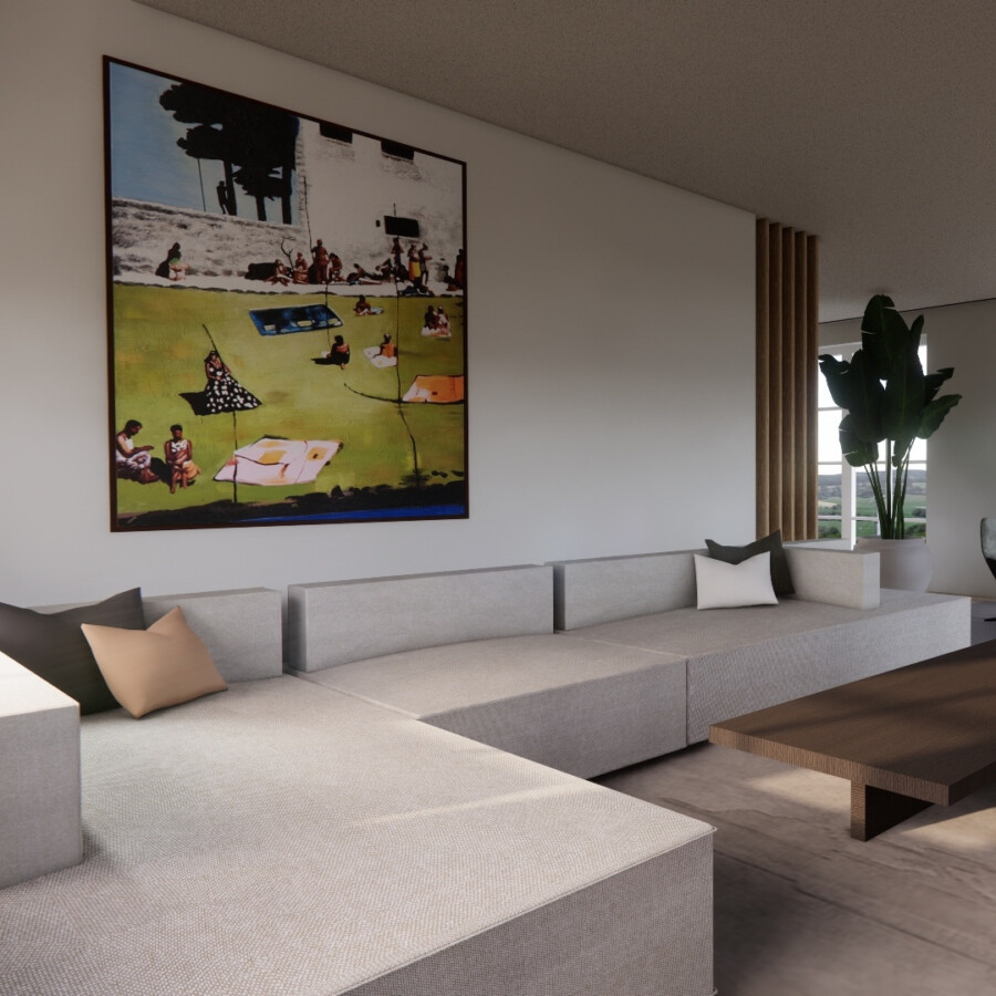 Renderbeeld vleuten salontafel 2