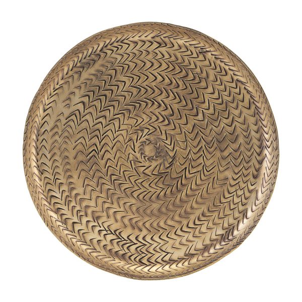 Dienblad Rattan Brass Finish - House Doctor